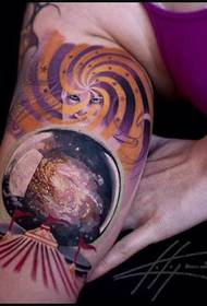 Arm modernong tradisyonal na makulay na pattern ng tattoo