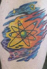 Imaxe da tatuaxe do símbolo da cor do brazo