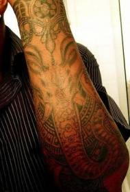 MaArms akatsamwa Ganesha mwari godo tattoo maitiro