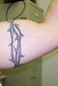 Arm spiny vine armband tattoo pattern