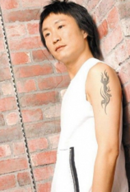 Zheng Zhongji bracciu totem mudellu di tatuaggi
