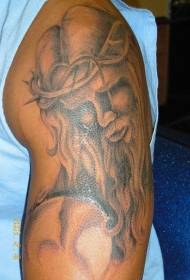 Big Thorn Crown of Jesus Tattoo Pattern