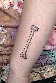 Arm point piercing tattoo pattern