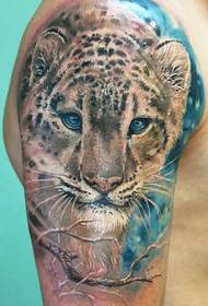 tetovaža dominirajuće leoparde
