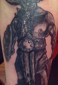 Arm powerful warrior tattoo pattern