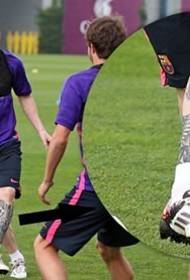 Suasmeninta žvaigždės Messi tatuiruotė
