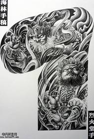 A four-day king tattoo pattern