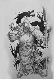 Доминиращ модел на татуировка на дракон Guan Pan, препоръчан за всички