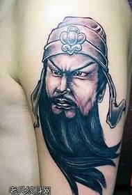 Arm Guan Yu tattoo pattern