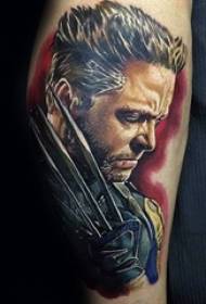 Uma variedade de belos retratos da série X-men desenhos de tatuagem