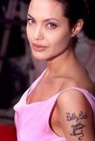Arm Angelina - Julie Latin Alphabet Atọka Tattoo