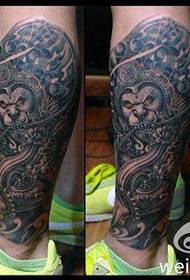 Cool and domineering Sun Wukong tattoo pattern on the legs