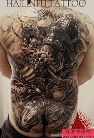 Cool and handsome, full of small Li Guanghua Rong tattoo pattern