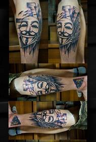 Tongotra mampitolagaga V-Vendetta topy tatoazy modely