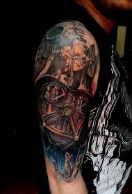 Маска фигуры персонажа в татуировке Звездные войны рыцарь-джедай