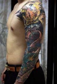 Japonske samurajske tetovaže Veliko ostrih japonskih modelov tatoo samurajev