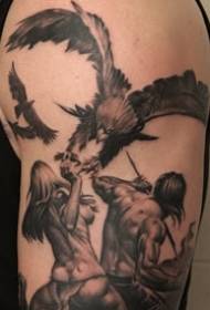Samurai-tatuering, mäktigt dominerande krigertatueringsmönster