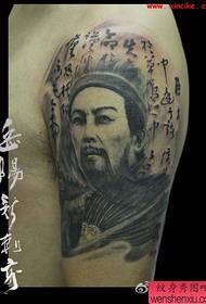 Laso ng isang pattern ng tattoo ng Wolong Zhuge Liang