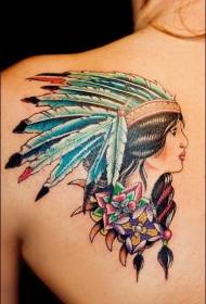 en grupp fullverdiga indiska tatueringsdesigner