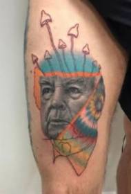 Alternative creative style European and American portrait tattoo pictures