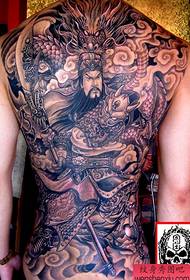 Tattoo 520 Gallery special push: full back Guan Gonglong tattoo pattern (Essential Edition)