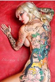 Foreign beauty sexy domineering tattoo pictures