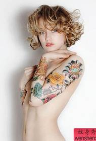 Tattoo girl tattoo works by the best tattoo