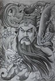 Manuscrito Patrón de tatuaje de Guan Gong