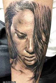 Rokas sievietes rakstura tetovējuma raksts
