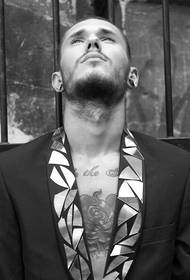 Unconstrained male star fashion totem tattoo