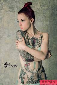 Tattoo show, recommend a creative female tattoo photo