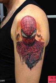 Arm cool classic spiderman tattoo pattern