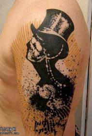 Arm portrait portrait tattoo pattern