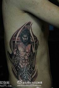 Indian Anwar Warrior Tattoo Pattern
