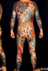 Full body classic dragon tattoo pattern