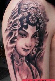 Pattern di tatuaggio Hua Dan: bracciu di dramma classicu di bracciu Pattern di tatuaggio di Hua Dan