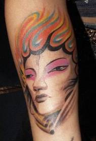 Patrón de tatuaje de belleza Hua Dan
