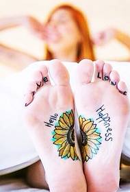 Cute little daisies convey a happy personality tattoo