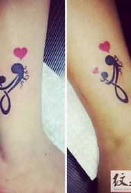 Mutter und Tochter Tattoo voller Liebe