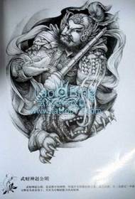 Modeli i tatuazhit të Zotit të Pasurisë: Wu Caishen Zhao Gongming Tattoo Model Model Fotografitë e modelit të tatuazheve Tenjin Taishang Laojun