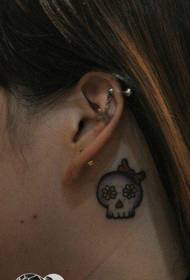 a set of ear tattoos