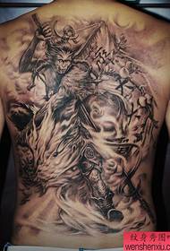 Usuku oluphelele olune-backed, olungcwele lwephethini le-Sun Wukong tattoo