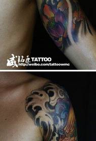 Arm popular handsome Tang lion tattoo pattern