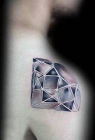 Tattoo diamanti črna diamantna slika tatoo na ramenih fantov