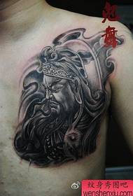 Рука круты малюнак татуіроўкі Guan Gong Guan Erye