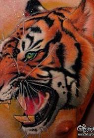 Dada depan lelaki domineering corak tiger kepala tiger warna sejuk