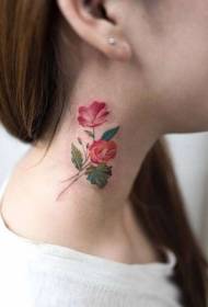 Татуировка модел цвете свеж, но цветен модел татуировка на цветя