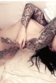 Мода секси женског искушења тетоважа слике поштовање