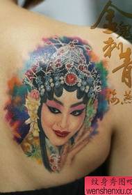 Esquena bell model de tatuatge de flors de noia