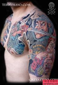 Tattoo 520 Gallery: Double and half 胛 馗 馗 馗 ghost tattoo pattern